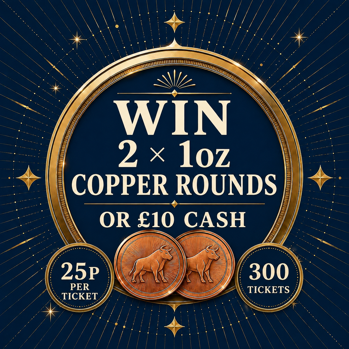 CLOSED COMP Win 2 × 1oz Copper Rounds or £10 Cash! ( Comp 3 )
