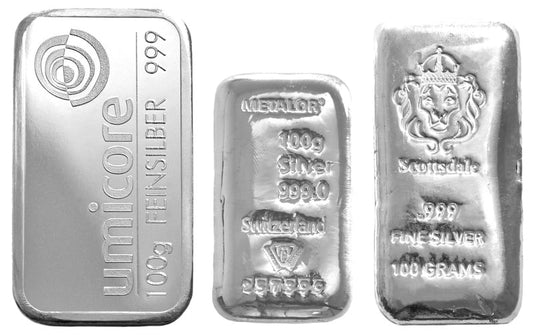 100g Silver Bullion Bar
