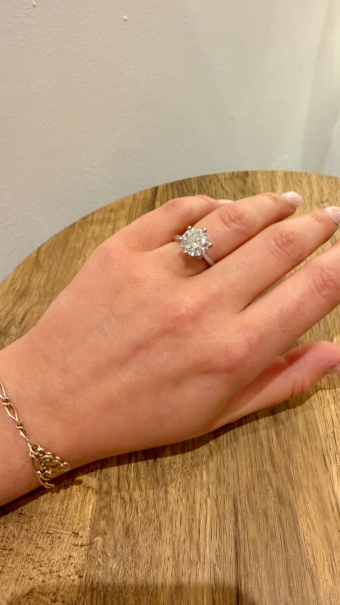 3.51ct GIA Round Brilliant Solitaire Ring