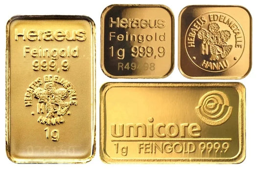 1g Gold Bullion Bar