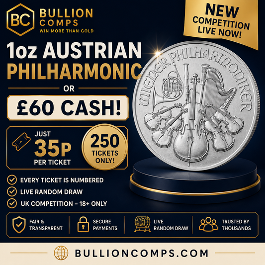 Win a 1oz Austrian Silver Philharmonic