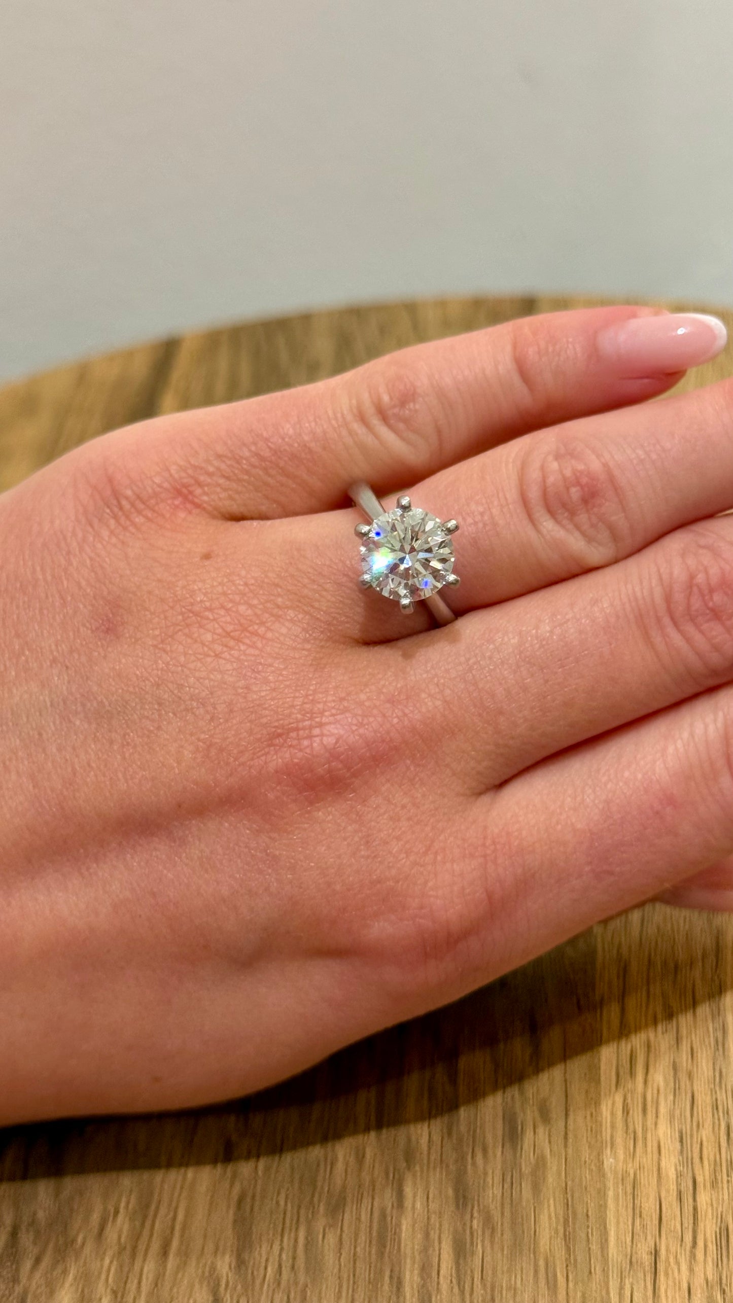 3.51ct GIA Round Brilliant Solitaire Ring
