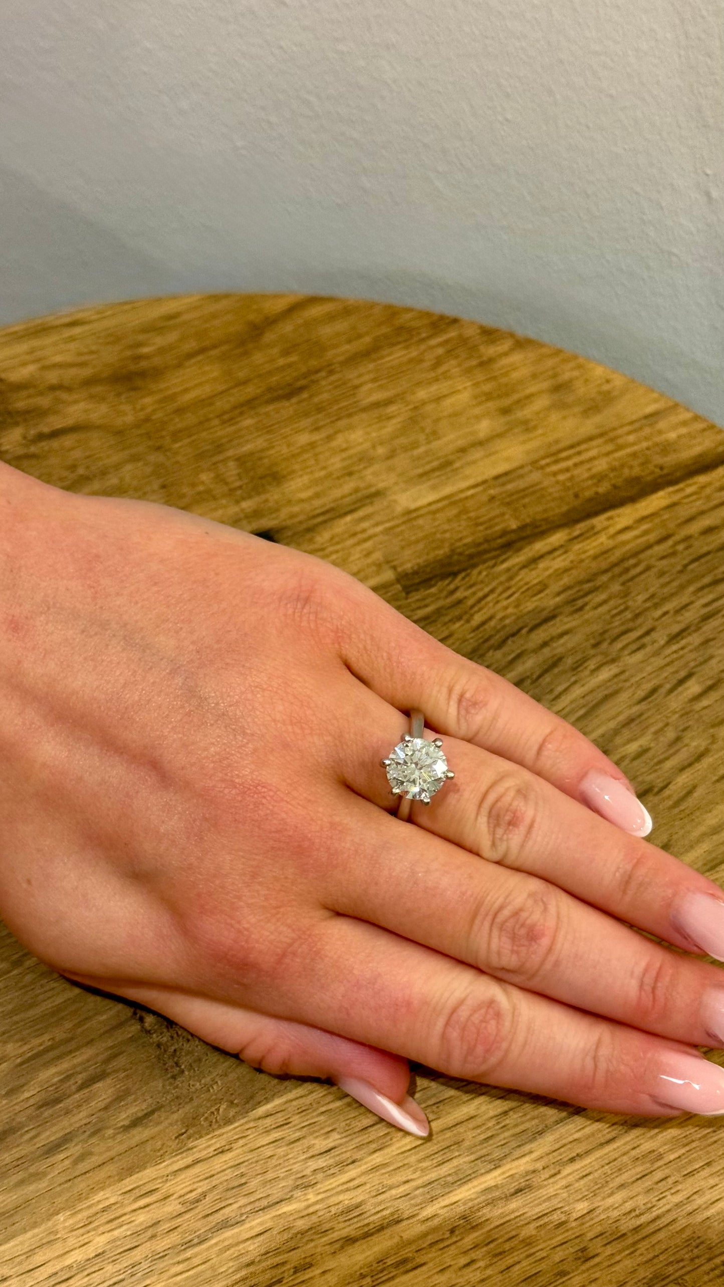 3.51ct GIA Round Brilliant Solitaire Ring
