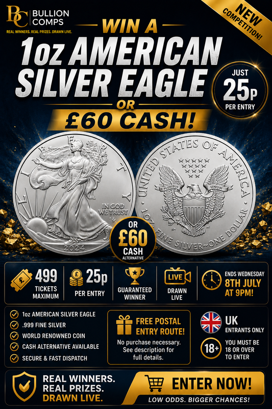 CLOSED COMP Win a 1oz American Silver Eagle or £60 Cash!