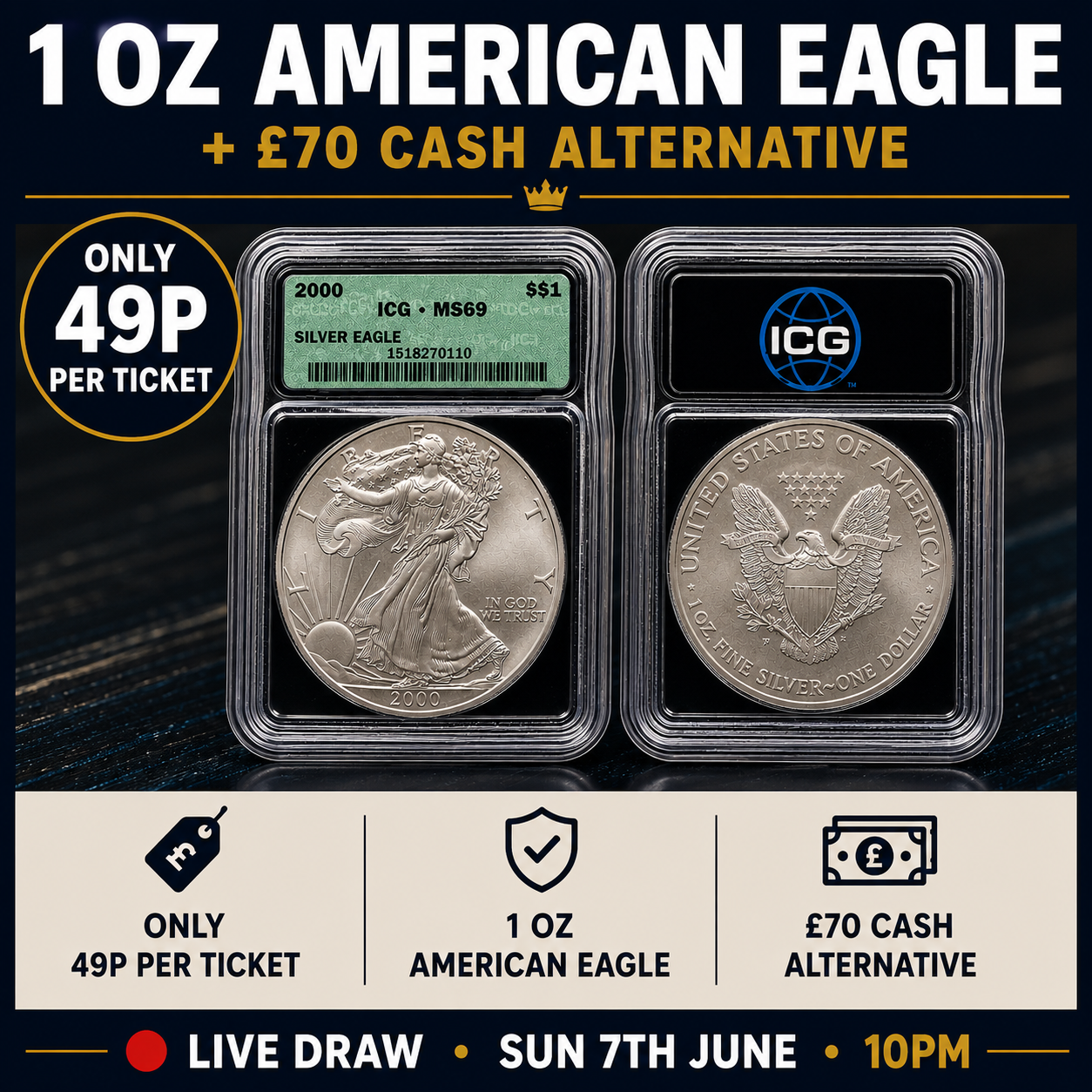 COMPETITION CLOSED 1oz American Silver Eagle Competition