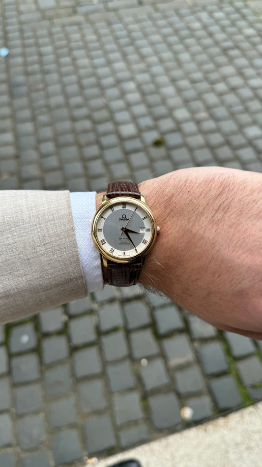 Pre-owned 18ct yellow gold Omega Deville