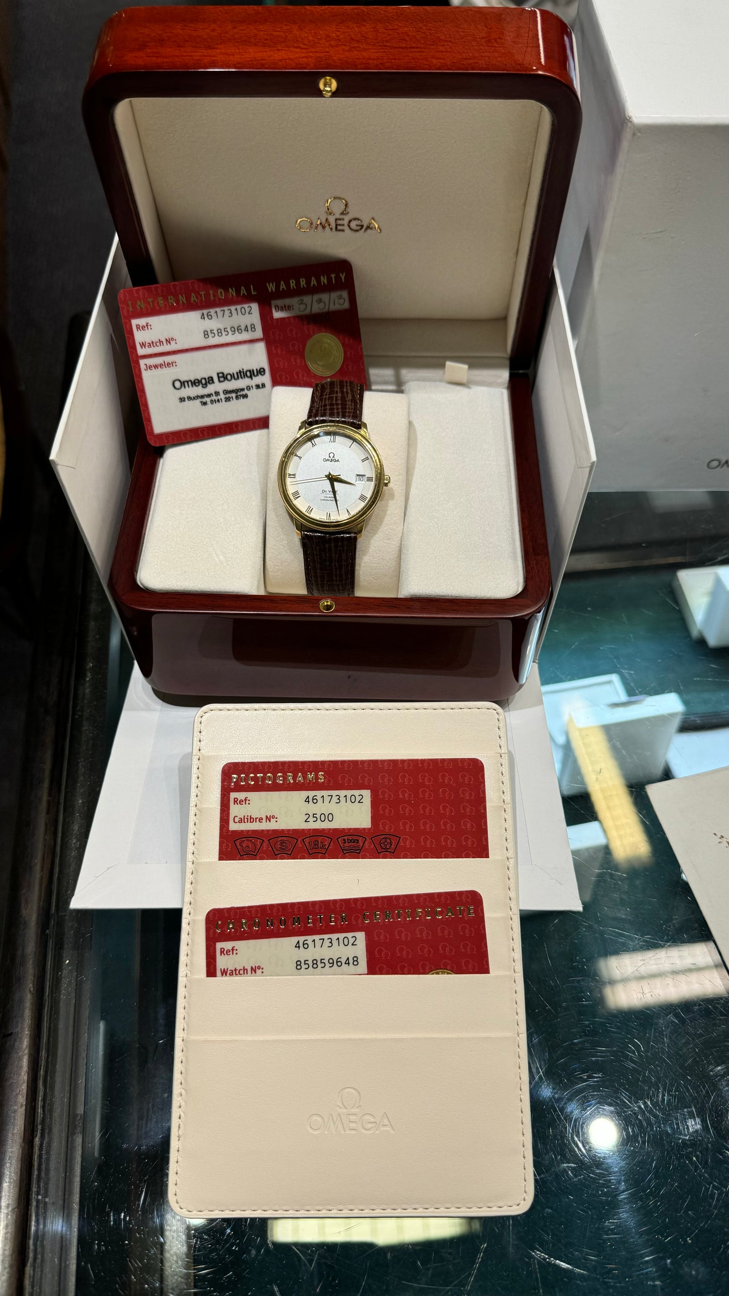 Pre-owned 18ct yellow gold Omega Deville